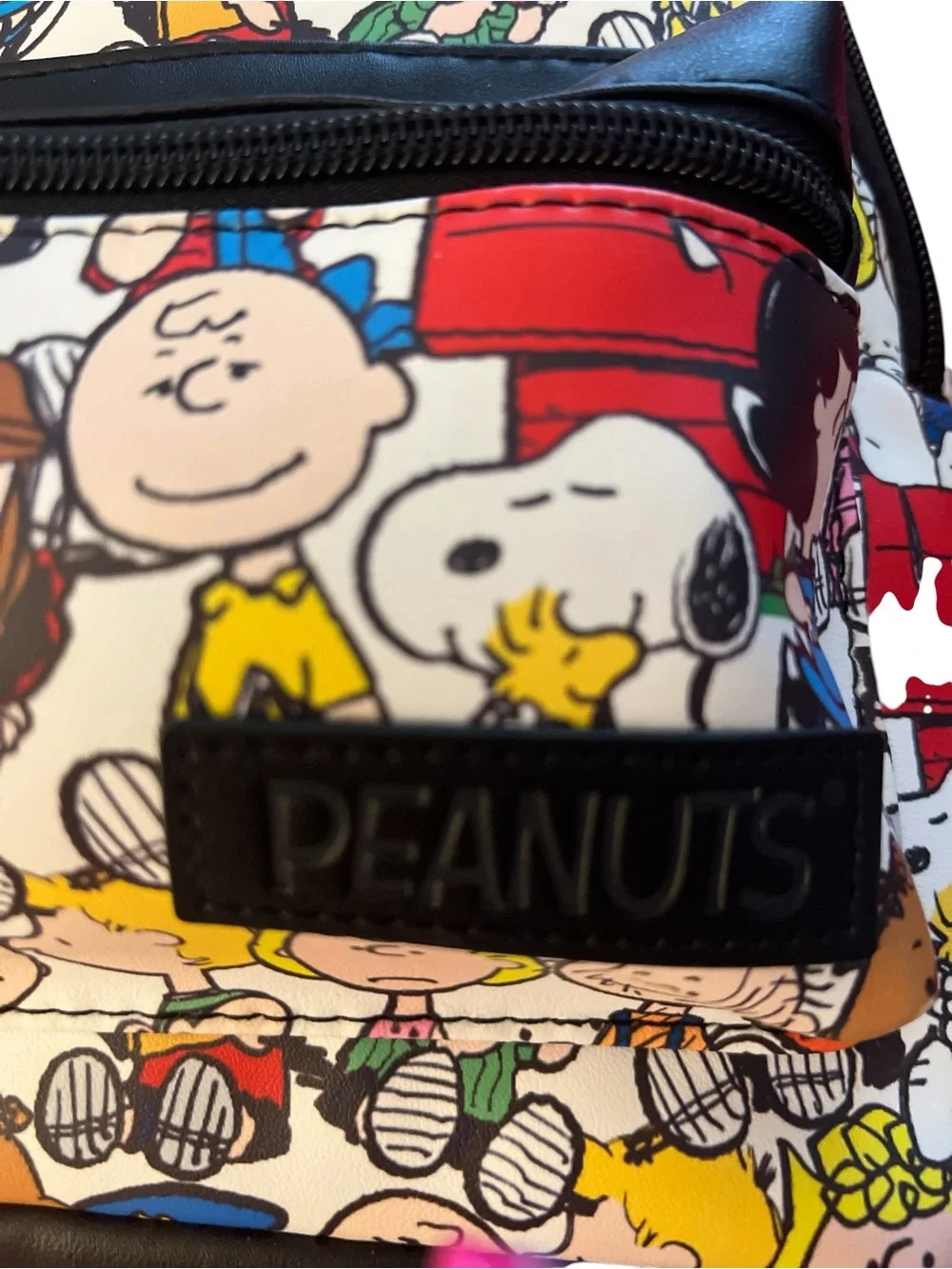 Peanuts by Bioworld adorable, NWT backpack with added outside front zip pocket